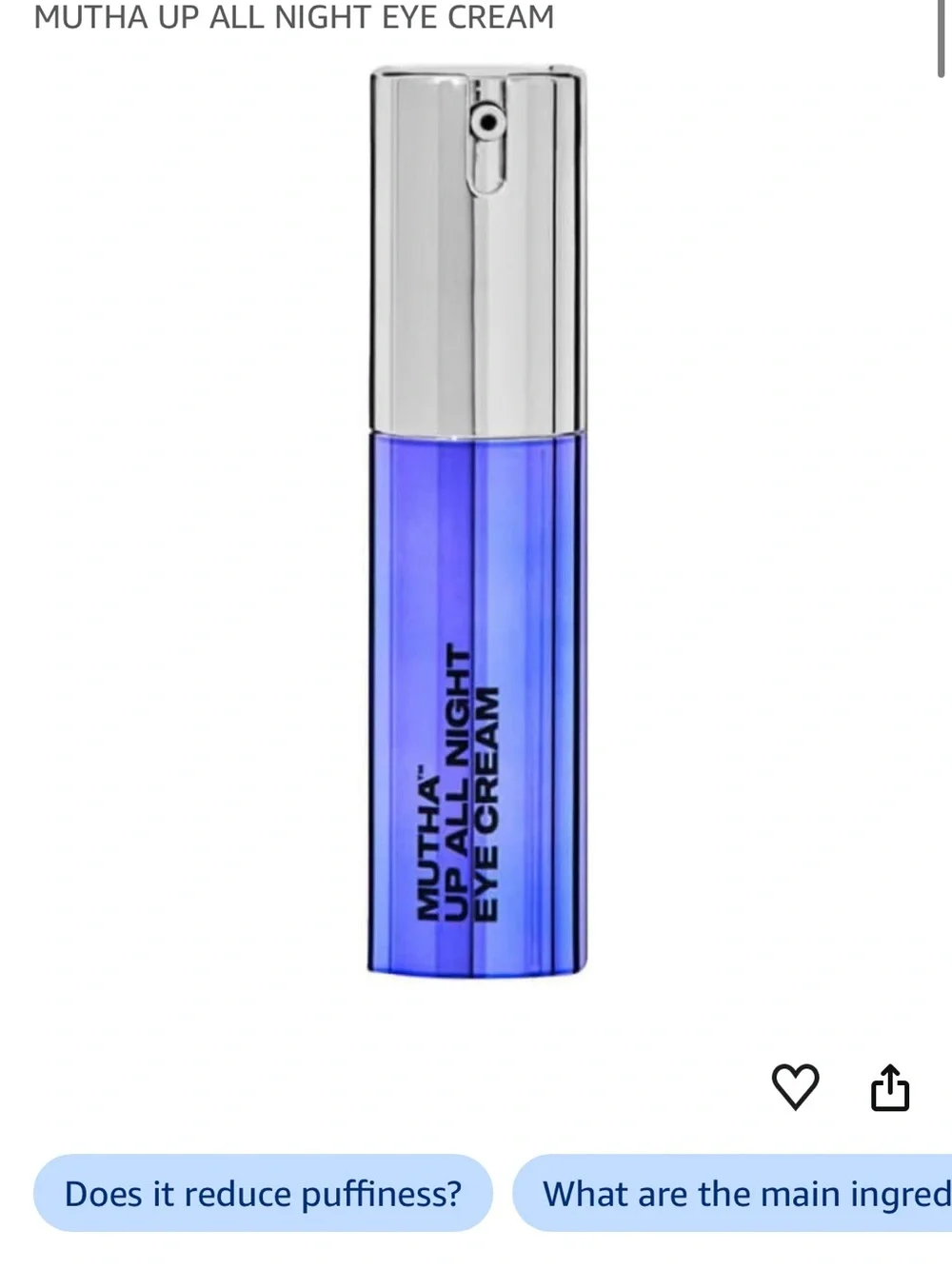 Up All Night Eye Cream - Hydrating Eye Care (pale pink)